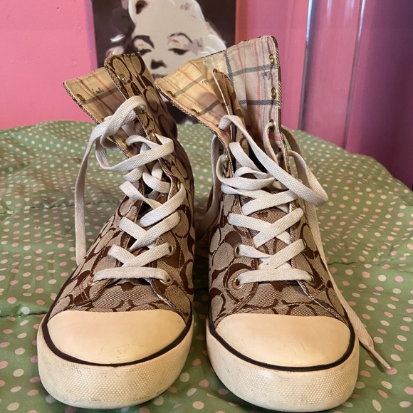 Coach Monogram  HiTop Sneakers - Picture 4 of 4